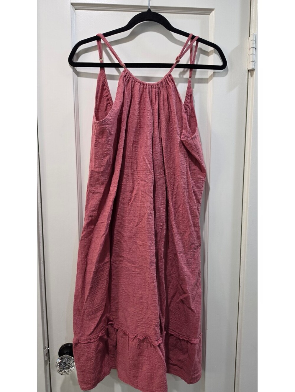 Kona Sol Pink Textured Sleeveless Dress XL